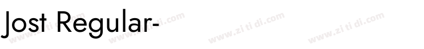 Jost Regular字体转换